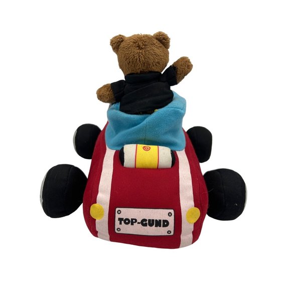 Top Gund Baby Stuffed Animal Sports Car Teddy Bear Driver Plush Toy Light Up - Picture 3 of 8